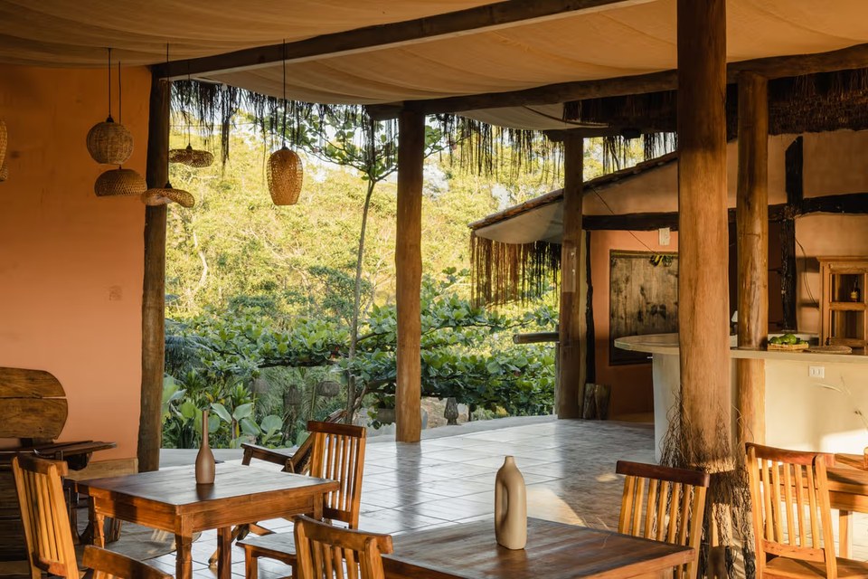 Área de convivência do hotel